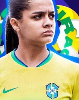 Atleta formada na Sant German com a camisa da Seleção Brasileira